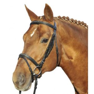 Uzdečka HKM hnědá lesklá PONY