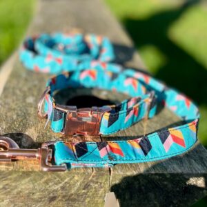 Obojek pro psy  Retro - ROSEGOLD š 2,5cm / d 29-42cm